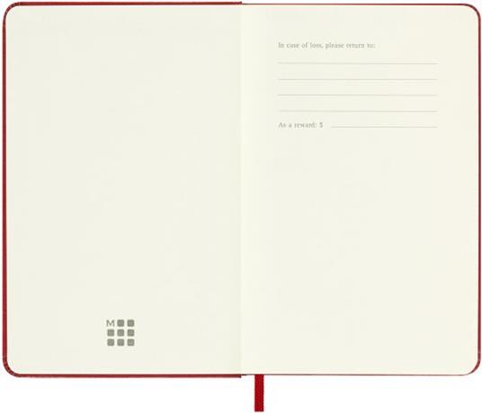 Agenda accademica settimanale Moleskine 2024, 18 mesi, Pocket, copertina rigida, Rosso scarlatto - 9 x 14 cm - 2