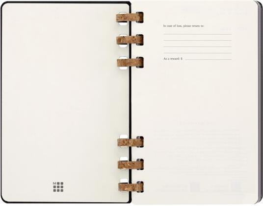 Planner Spiral Moleskine mensile orizzontale 2024, 12 mesi, Large, copertina rigida, Nero - 15 x 21 cm - 2