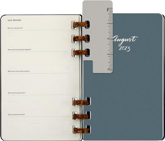 Planner accademico mensile orizzontale Moleskine 2024, 12 mesi, Large, copertina rigida, Nero - 15 x 21 cm - 7