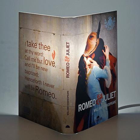 Lampada da tavolo, a forma di libro, Romeo e Giulietta - William Shakespeare