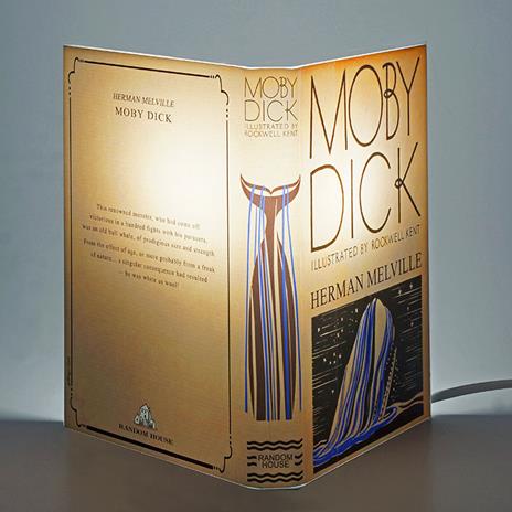 Lampada da tavolo, a forma di libro, Moby Dick - Herman Melville