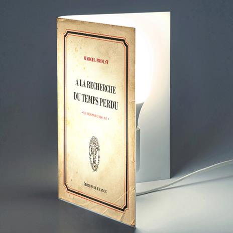 Lampada da tavolo, a forma di libro, Alla ricerca del tempo perduto - Marcel Proust - 2