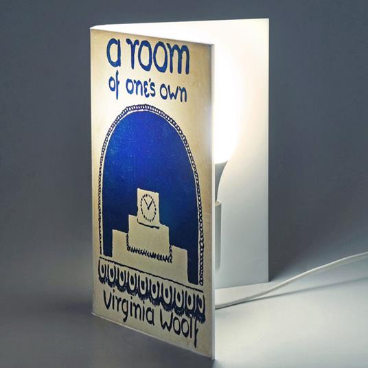 Lampada da tavolo, a forma di libro, Una stanza tutta per sé - Virginia Woolf  - 2