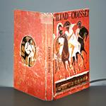 Lampada da tavolo, a forma di libro, Iliade e Odissea - Omero