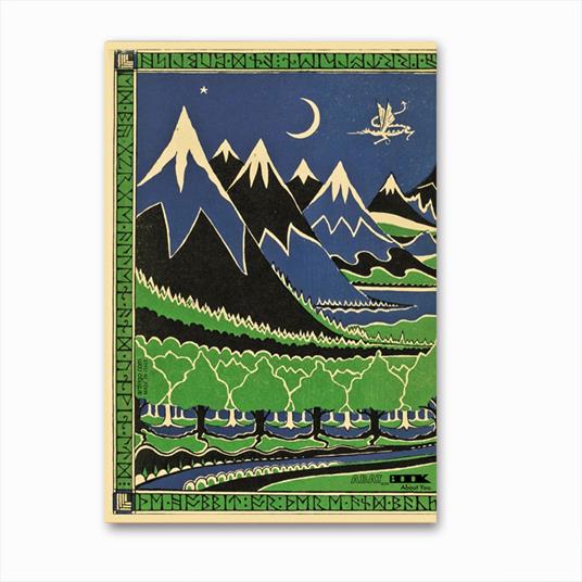 Taccuino Abat Book Lo Hobbit, J.J.R. Tolkien, a fogli bianchi - 12 x 17 cm - 2