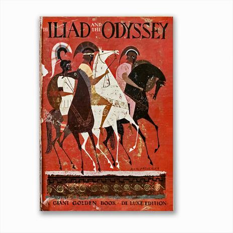 Taccuino Abat Book Iliade e Odissea, Omero, a fogli bianchi - 12 x 17 cm