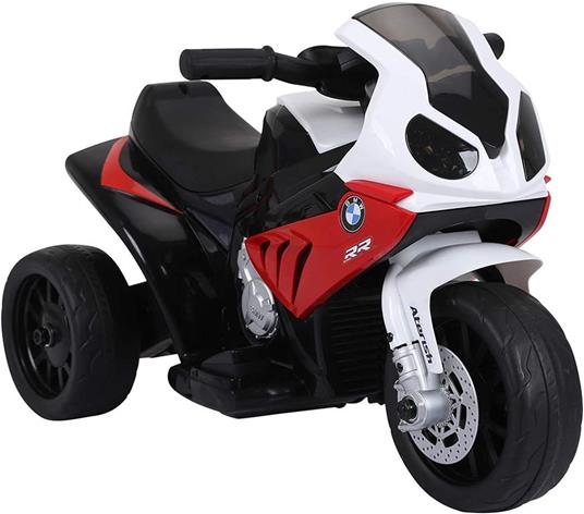 Moto Elettrica Per Bambini Bmw S1000Rr Ufficiale, 3 Ruote Con Luci E Suoni Realistici, Rosso - 2