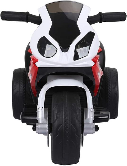 Moto Elettrica Per Bambini Bmw S1000Rr Ufficiale, 3 Ruote Con Luci E Suoni Realistici, Rosso - 3