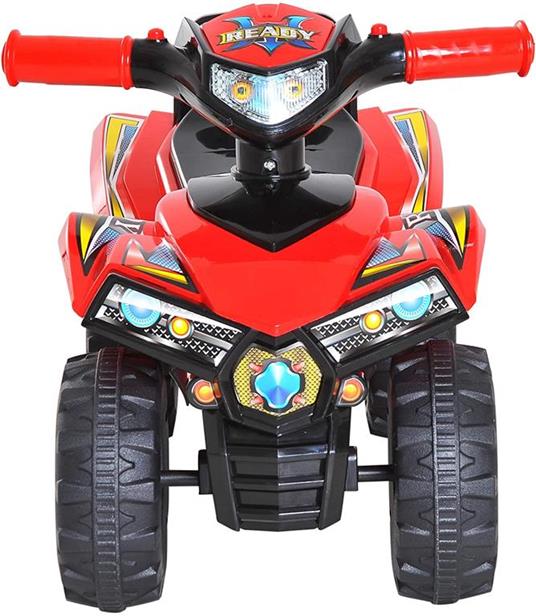 Quad Elettrico per Bambini con Suoni e Luci, Rosso