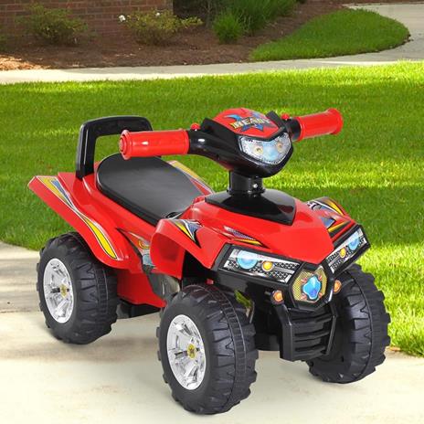 Quad Elettrico per Bambini con Suoni e Luci, Rosso - 2