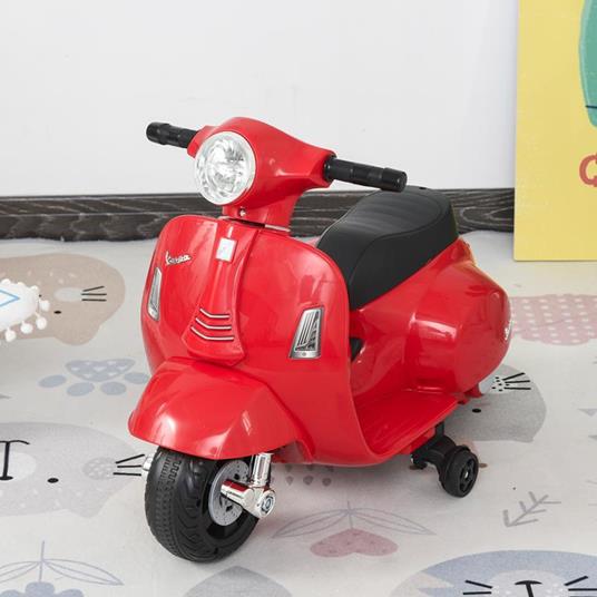 HOMCOM Vespa elettrica per bambini Batteria 6V Fari e Clacson 18-36 mesi - 2