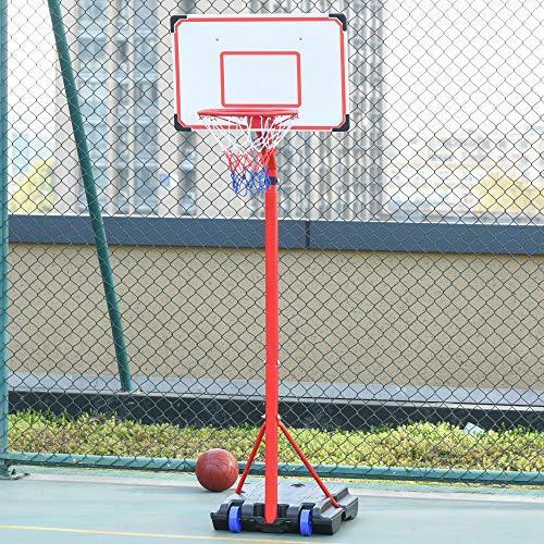 HOMCOM Canestro Basket per Bambini Portatile Regolabile con Tabellone e Piantana - 2