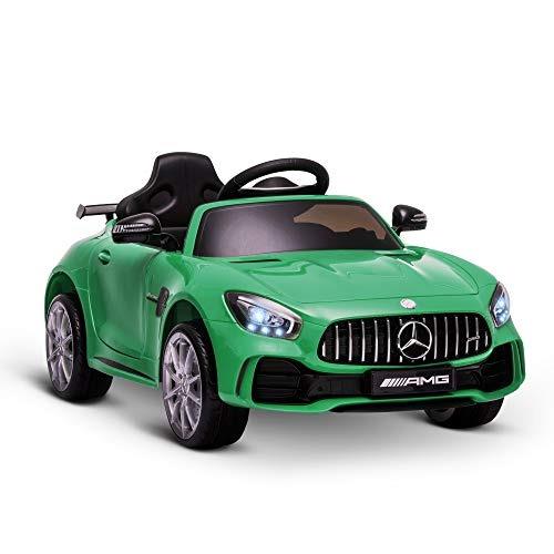 HOMCOM Macchinina per Bambini Elettrica 12V con Telecomando Verde