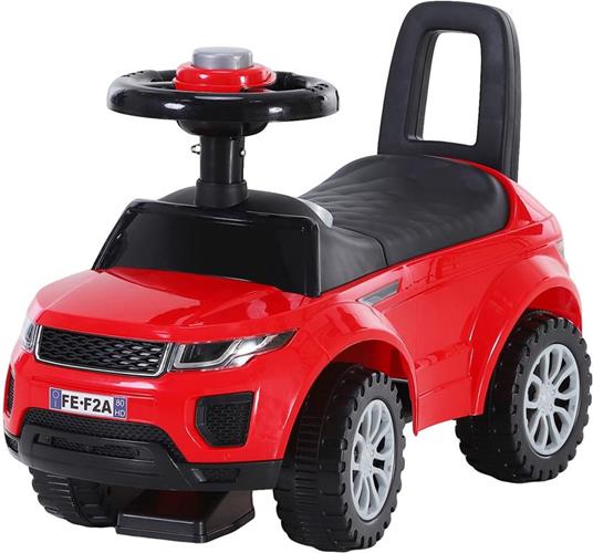HOMCOM Macchina Cavalcabile con vano contenitore per Bambini 12-36 Mesi - Rosso