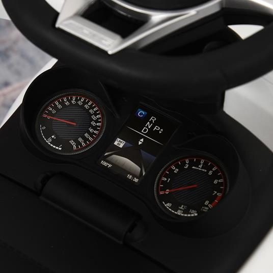 HOMCOM Macchina Cavalcabile per Bambini 12-36 Mesi Maniglione e Barre di Sicurezza Rimovibili - Bianco - 5