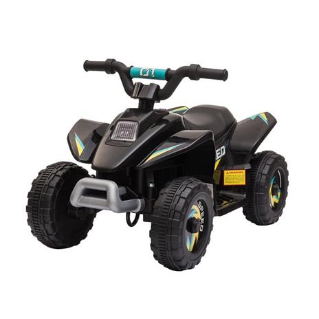HOMCOM Quad per Bambini Elettrico con Batteria Ricaricabile 6V - Nero