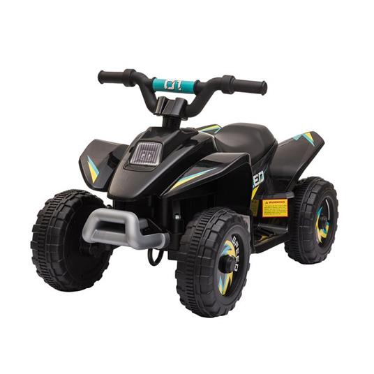 HOMCOM Quad per Bambini Elettrico con Batteria Ricaricabile 6V - Nero