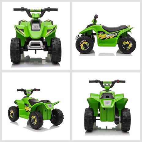 HOMCOM Quad per Bambini Elettrico con Batteria Ricaricabile 6V - Verde - 5