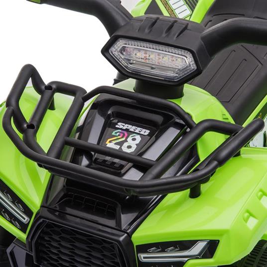 HOMCOM Quad Elettrico per Bambini con Batteria Ricaricabile 6V Età 18-36 Mesi - Verde - 5