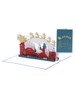 Origamo Biglietto Auguri Kirigami Fatto A Mano Natal La Notte Di Natale