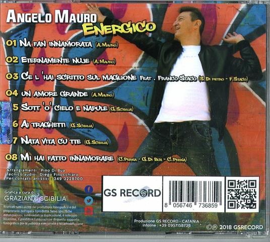 Energico - CD Audio di Angelo Mauro - 2