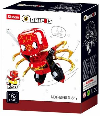 Sluban Model Bricks Spider 2 In 1 162 Pz