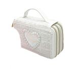 Astuccio Girabrilla Tweed 3 Livelli Bianco  19085 19088