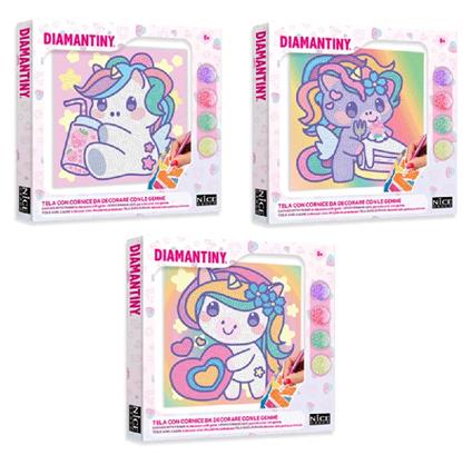 Diamantiny Kawaii Unicorno Quadretto  90035