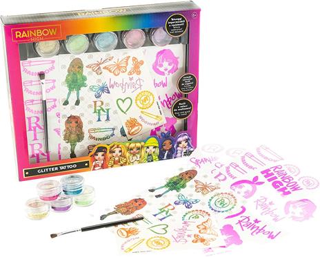 Rainbow High Glitter Tattoo
