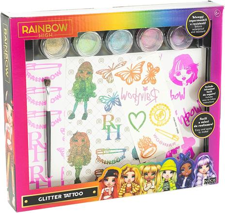 Rainbow High Glitter Tattoo - 5