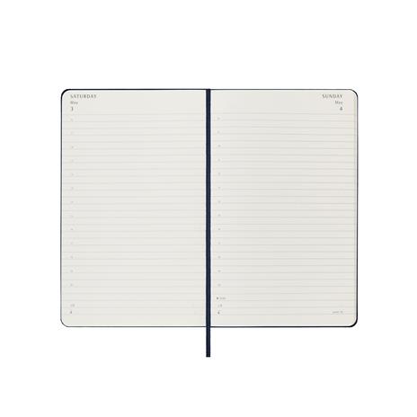 Agenda giornaliera 12 mesi, 2025 Moleskine, Large, Copertina rigida, Blu zaffiro - 13 x 21 cm - 3
