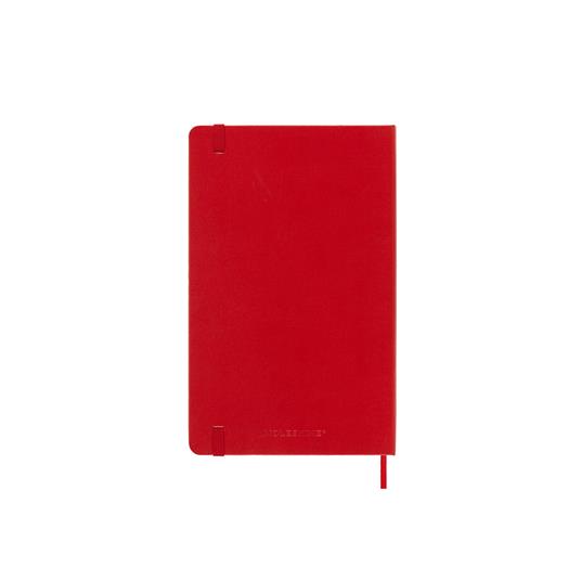 Agenda giornaliera 12 mesi, 2025 Moleskine, Large, Copertina rigida, Rosso scarlatto - 13 x 21 cm - 6
