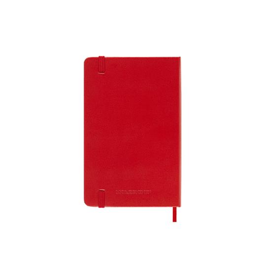 Agenda settimanale con spazio per note 12 mesi, 2025 Moleskine, Pocket, Copertina rigida, Rosso scarlatto - 9 x 14 cm - 6