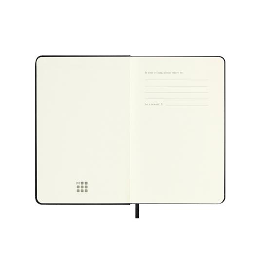 Agenda settimanale verticale 12 mesi, 2025 Moleskine, Pocket, Copertina rigida, Nero - 9 x 14 cm - 2