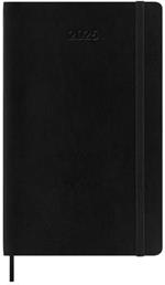 Agenda mensile 12 mesi, 2025 Moleskine, Large, Copertina morbida, Nero - 13 x 21 cm