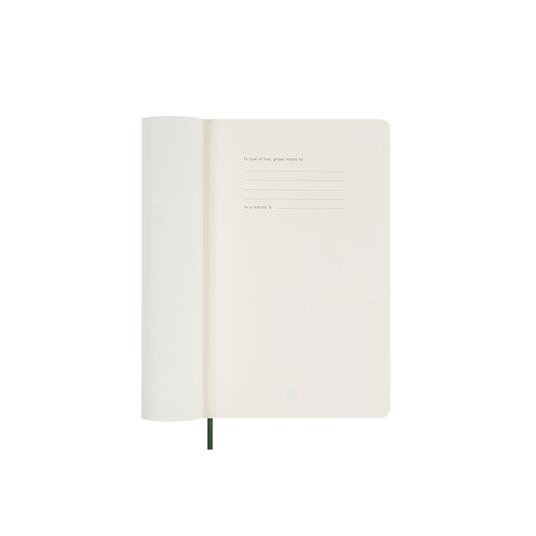 Agenda settimanale con spazio per note 12 mesi, 2025 Moleskine, Large, Copertina morbida, Verde mirto - 13 x 21 cm - 2