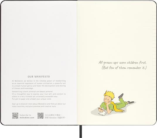 Taccuino Moleskine Le Petit Prince. Ediz. Limitata, Piccolo Principe, con Copertina Rigida, Pagine a Righe, con Gift box - 4
