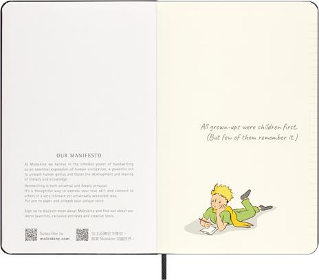 Taccuino Moleskine 2023, Le Petit Prince in edizione limitata Large, copertina rigida, a righe, con Gift box - 5
