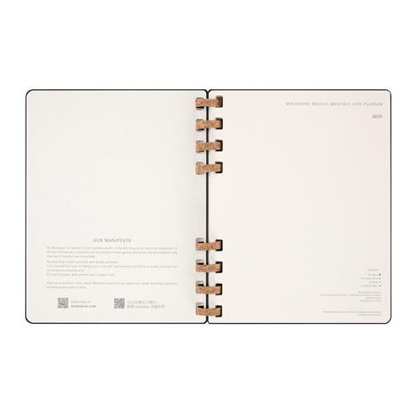 Agenda 12 mesi, 2025 Moleskine, Spirale, XL, Nero, Copertina Rigida - 20,4 x 25,2 cm - 3