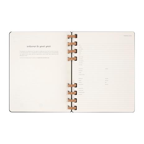 Agenda 12 mesi, 2025 Moleskine, Spirale, XL, Nero, Copertina Rigida - 20,4 x 25,2 cm - 4