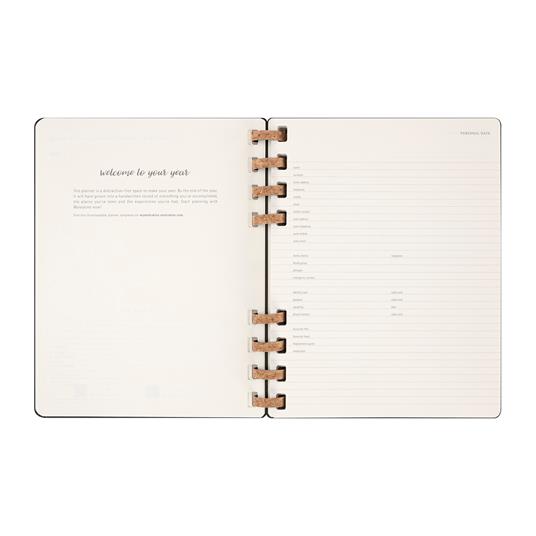 Agenda 12 mesi, 2025 Moleskine, Spirale, XL, Nero, Copertina Rigida - 20,4 x 25,2 cm - 4