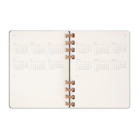 Agenda 12 mesi, 2025 Moleskine, Spirale, XL, Nero, Copertina Rigida - 20,4 x 25,2 cm - 5
