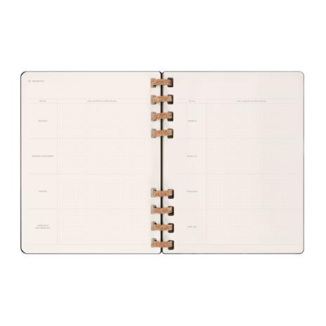 Agenda 12 mesi, 2025 Moleskine, Spirale, XL, Nero, Copertina Rigida - 20,4 x 25,2 cm - 7