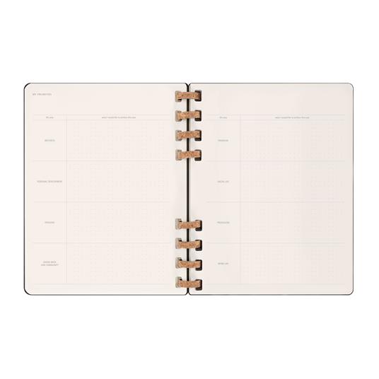 Agenda 12 mesi, 2025 Moleskine, Spirale, XL, Nero, Copertina Rigida - 20,4 x 25,2 cm - 7