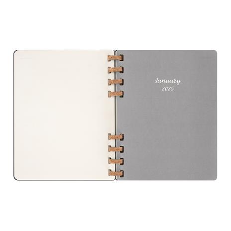 Agenda 12 mesi, 2025 Moleskine, Spirale, XL, Nero, Copertina Rigida - 20,4 x 25,2 cm - 9