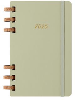 Agenda 12 mesi, 2025 Moleskine, Spirale, L, Kiwi, Copertina Rigida - 13 x 21 cm