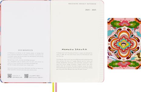 Agenda Moleskine Sakura Planners, 18 mesi, Limited Edition, Sakura Maruko, settimanale, No Box, Large - 13x21 cm - 3