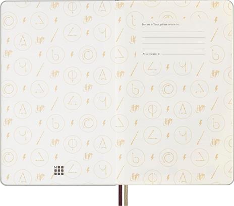 Agenda settimanale Moleskine, 12 mesi con spazio per note, Large, Copertina rigida, Wingardium Leviosa - 3