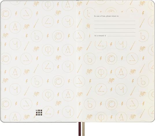 Agenda settimanale Moleskine, 12 mesi con spazio per note, Large, Copertina rigida, Wingardium Leviosa - 3