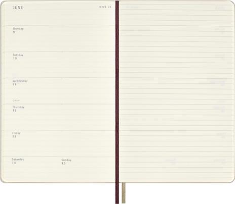 Agenda settimanale Moleskine, 12 mesi con spazio per note, Large, Copertina rigida, Wingardium Leviosa - 5